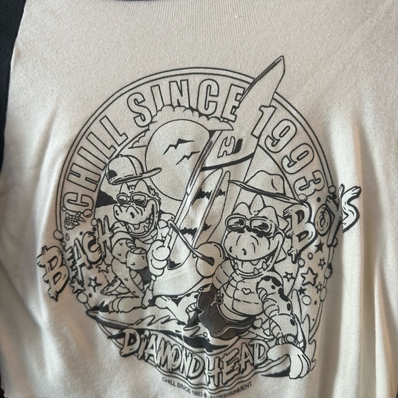 Brandy Melville Graphic Black and White Long Sleeve Tee - Picture 5 of 5